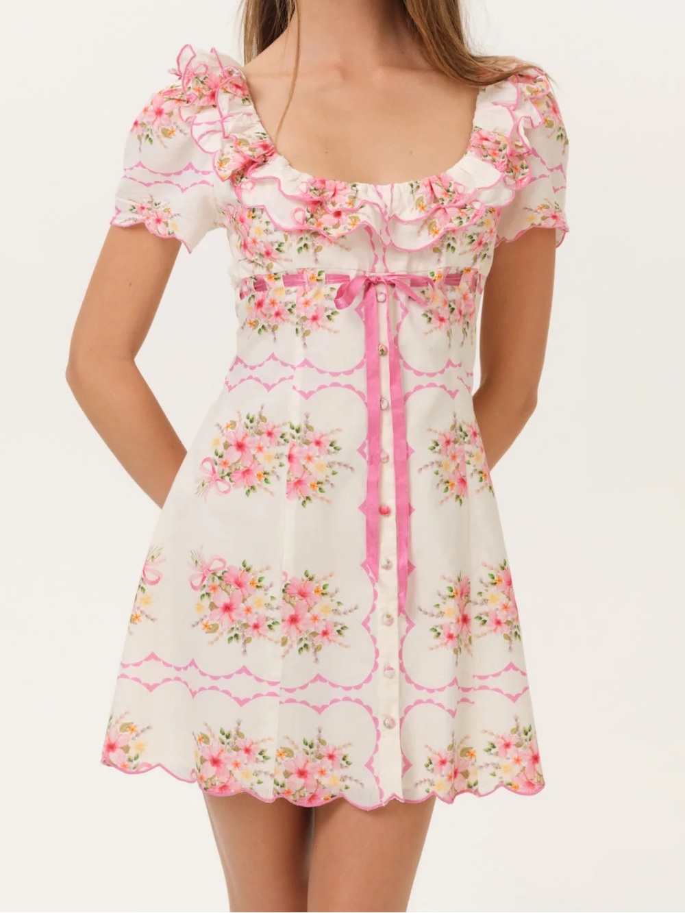 For love & Lemons Scarlett Mini Dress size M